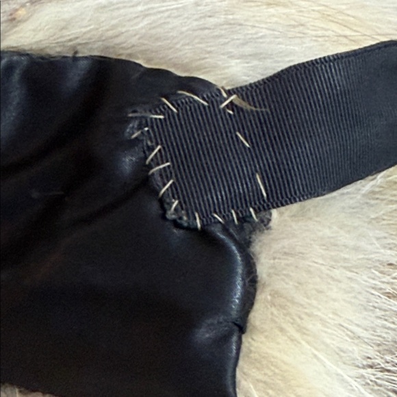 Vintage B. Altman & Co. Real Fur Bonnet Luxury Winter Hood with Grosgrain Ribbon main image 8